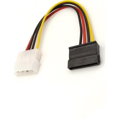 Sata Power Cable Molexe IDE to Serial ATA Power Adapter 4 Pin to 12 Pin Cable Hard Disk Sata to IDE Power Connector