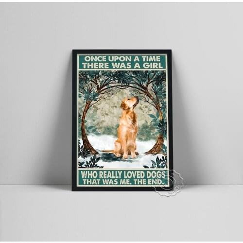 Dog And Snow Art Print Classical Animal Poster Dog Lovers Gift Canvas Painting Wall Art Nordic Picture Kids Bedroom Decoration