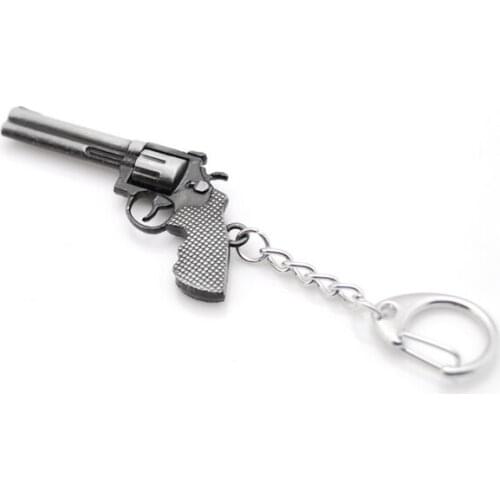 Original Hot Sell Counter Strike Revolver Guns Keychain Men Novelty Trinket CS GO Awp Rifle Sniper Key Ring Souvenirs Gift