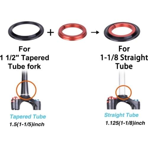 M89D MTB Road Bike ZS44/ZS56 External Cone Tube Tapered Heads Cone Straight Dual Purpose Bowl Set Bicycle Headset Bearing Set