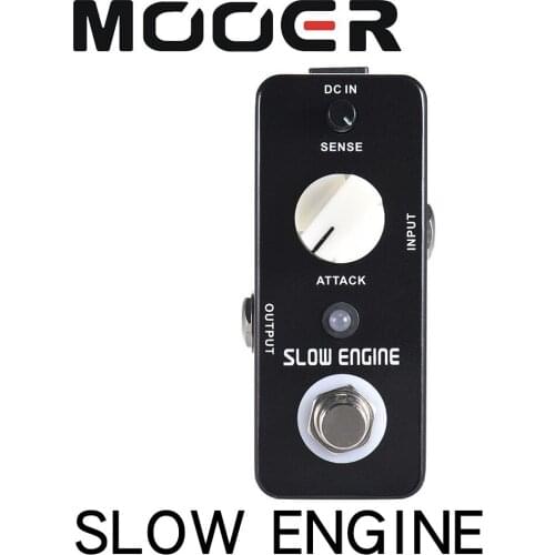 MOOER SLOW ENGINE Slow Motion Guitar Effect Pedal True Bypass Full Metal Shell With true bypass footswitch LED indicator light