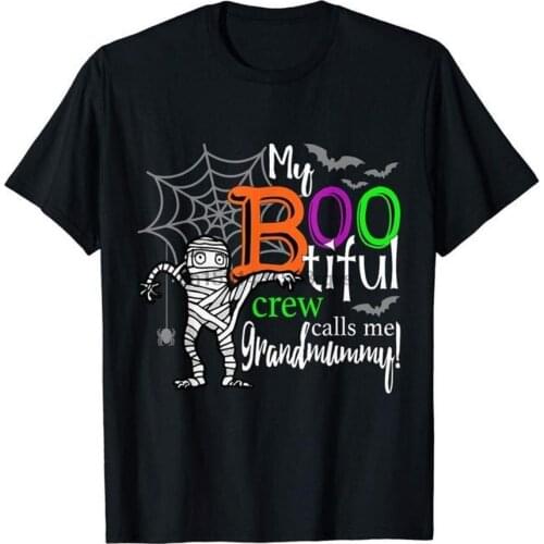 My Bootiful Crew Calls Me Grandmummy Halloween Shirt Grandma Zip Hoodie Tank Top Sweatshirt Long Sleeve T Shirt