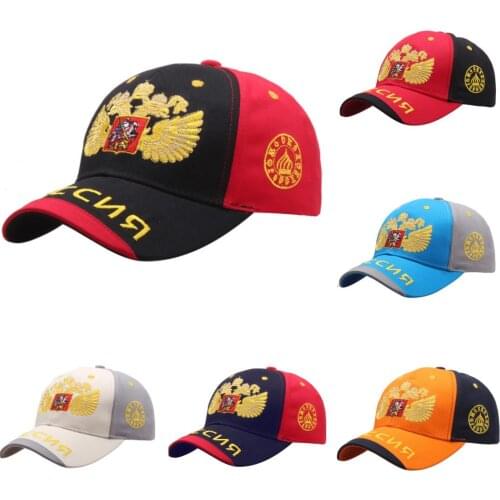 Mens and womens golden double headed eagle cap spring summer autumn winter outdoor sports leisure cap baseball cap