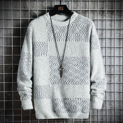 2020 Hot Mens Sweaters Fashion England Style Long sleeve Pullovers Sweater Men Casual Streetwear Harajuku O-Neck Sweater Mens