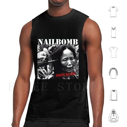 Nailbomb-Point Blank Tank Tops Vest Sleeveless Nailbomb Thrash Metal Sepultura Anthrax Vietnam War Death Metal