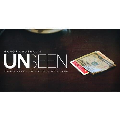 UNSEEN (Gimmick+online instructions) by Manoj Kaushal Card Magic Tricks Illusions Close up Fun Stage Magia Props Street
