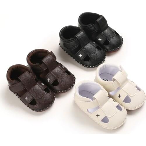Prewalker 0-18 Months Baby Summer Sandals Casual Shoes Newborn Baby Rubber Soles Beach Sports Walking Shoes