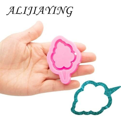 High gloss Clouds Shaker Silicone Mold, Epoxy Resin Shaker Charms DIY Jewelry Craft Tool, Polymer Clay Mold DY0877