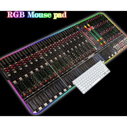 Mixer RGB LED Mouse Pad Desk Pad Pc Mouse Pad Free Shipping Mouse Pad High Quality XXL Desk Pad Csgo 30X80CM 40X90CM Promotion