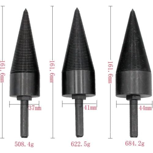 38mm 42mm Drill Bit Chop Wood Splitting Tool Cone Log Splitters Breaking Machine Breaker Firewood Chopper