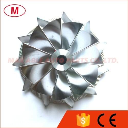 TD05H 49179-02712 56.24/75.00mm 11+0 blades High Performance Turbo Billet Compressor wheel/Aluminum 2618/Milling wheel