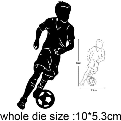 Metal Cutting Dies Stencil GYM Fitness football for Scrapbooking DIY Album Stamp Paper Card Embossing