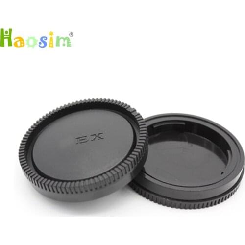 10 Pair / lot camera Body cap + Rear Lens Cap for NEX-6 NEX-7 NEX5R NEX3E DSLR with tracking number