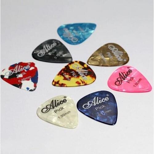10Pcs Bronzing Celluloid Guitar Picks Bakelite Guitar Acoustic Guitar Paddles Instrument Shrapnel Random Color