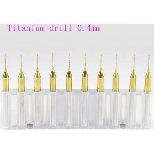 10 PCS titanium carbide coating 3.175 mm 0.4 mm * CNC milling machine cutte, micro-printed circuit, metal engraving tool, woodwo