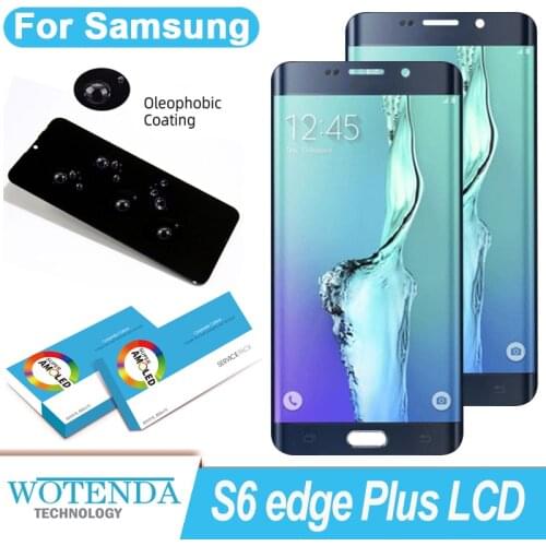 100% Original 5.7'' Super AMOLED LCD Display Touch Screen Digitizer for Samsung Galaxy S6 edge Plus G928 G928F Repair Parts