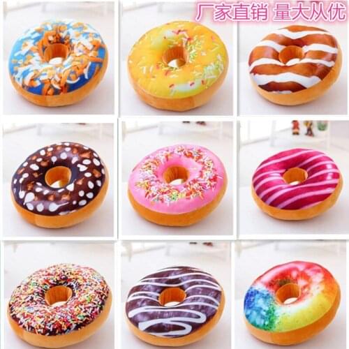 16 color 40cm 16 Inch Width Plush Donut Pillow sofa pillow living room pillows