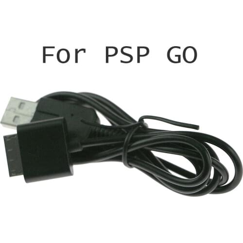 ChengChengDianWan 2pcs/lot High Quality 1m Data Sync Charger Transfer Power Cable Cord for PSP Go Black Color