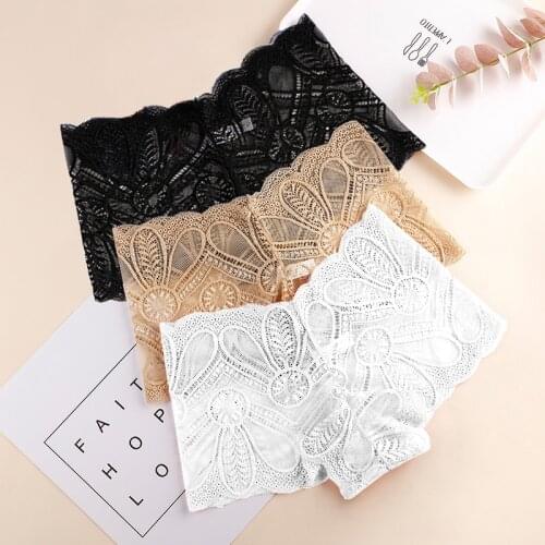 2pcs/lot Lace Panties For Women Seamless Briefs Lingerie Sexy Pants Underwear Panty Hip Up Boyshort Female Underpants Thong #F