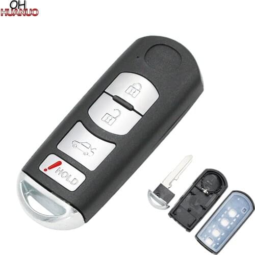 4 Buttons Replacement Shell 3+1 Buttons Remote Key Case Fob For Mazda 3 5 6 CX-7 CX-9