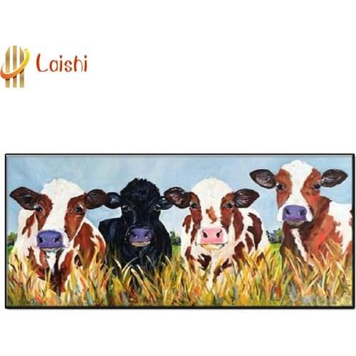 5D DIY Farm landscape, cows Diamond Painting 100% Full Square/Round Drill Diamond Embroidery mosaic Cross Stitch 3D Decor