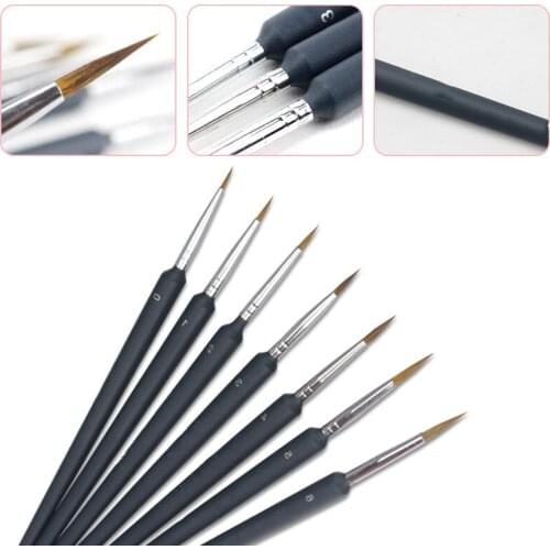 9pcs/Set Paint Brush Fine Hook Line Pen Different Size Brush Line Drawing Pen for Art Supplies Drawing Art Pen Paint Brush