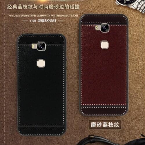 ISecret Cases for Huawei honor 5X GR5 Case and Cover leather 5.5" Soft Black Silicone Cover for Huawei honor 5X Case soft TPU