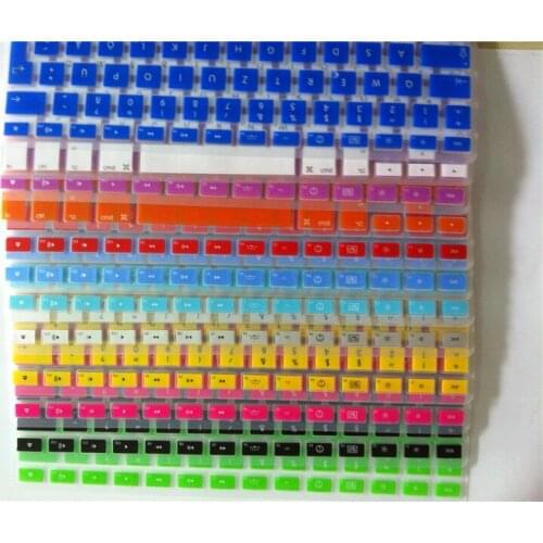 Dazzle colour EU German version Keyboard skin Cover for macbook air/pro/pro retina 13.3 15.4 Style Low Price 2015 MEAFO