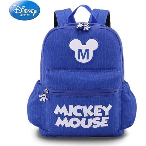Disney Large Capacity Childrens Schoolbag Boy Cute Mickey Backpack Cartoon Cute Baby Anti-Lost Backpack Female