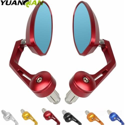 For Kawasaki z800 z1000 Yamaha TMAX-500 tmax-530 250 390 Honda 7/8" 22mm Motorcycle Mirror Moto Rearview Bar End Mirror