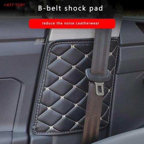 For Volkswagen VW Polo Plus 2019 Seat Belt Pad B- Pillar Plastic Protective Pad Scratch-Resistant Anti-Collision