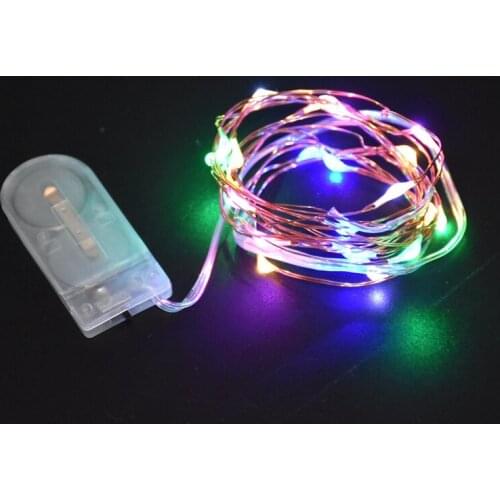 50pcs 2M 20 Led Fairy Lights Battery Operated Christmas Lights Copper Wire String Lights for Party Bedroom Wedding Decorations