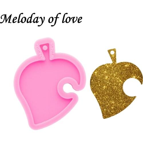 Glossy Epoxy Resin Leaves Molds Silicone Mould DIY Handmade Making Fits Necklace Jewelry Pendant tools DY0403
