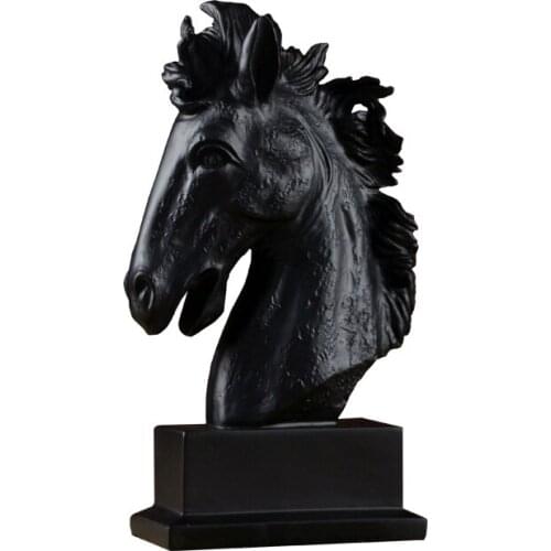 CREATIVITY HORSE HEAD STATUES ANIMALS ART SCULPTURE RESIN CRAFT NORDIC MODERN HOME DECORATION CRAFTS ROOM WEDDING GIFTS R652