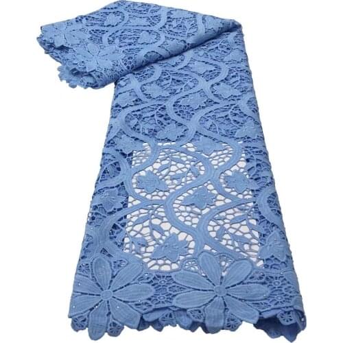 Latest 2021 African Wedding Lace Fabric Embroidery French Voile Lace Fabric With Stones Nigerian Tulle Mesh Lace For Party