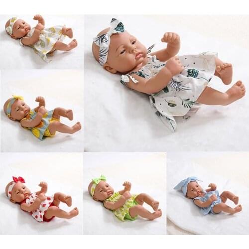 New 40 cm Bebe Reborn Dolls For Girls DIY Fashion Clothes Soft Lifelike Real Reborn Bebe Toys Gift For Children