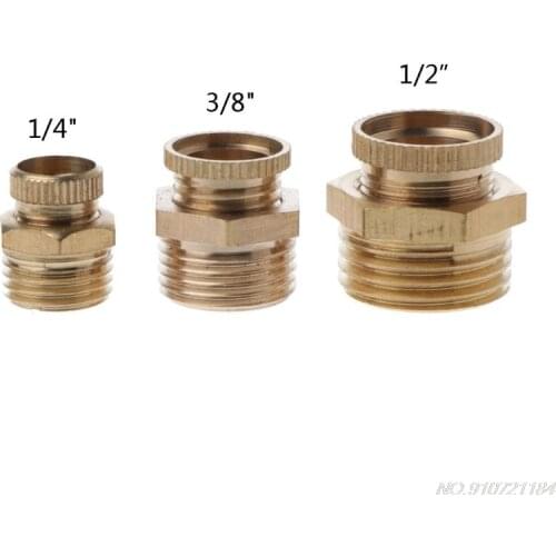 PT1/4" 3/8" 1/2'' Brass Male Thread Air Compressor Water Drain Valve Replacement 193B