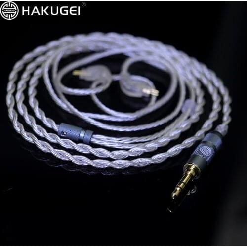 Litz silver plated 5NOCC upgrade cable 0.78 mmcx QDC 4.4mm 3.5mm 2.5mm