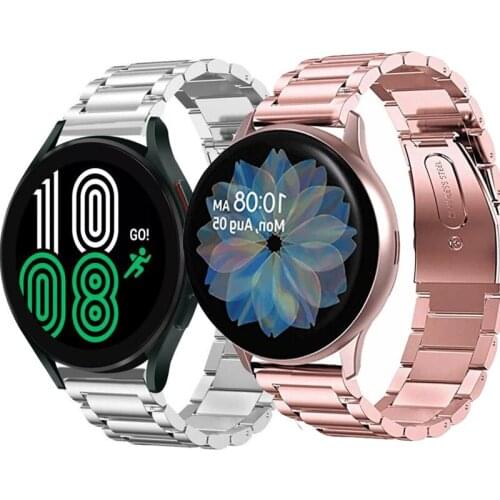 Metal Watchband Strap For Samsung Galaxy Watch4 Classic 46 42mm Smartwatch Sport Stainless Steel Bracelet Galaxy Watch 4 44 40mm