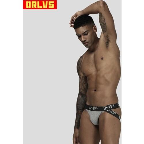 ORLVS Brand sexy Men jockstrap men underwear sissy panties cueca tanga men thong g string mesh thong hombre OR211