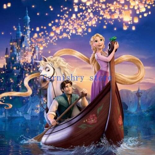 5D DIY Diamond Painting Dsiney Tangled Full Square Diamond Embroidery Cross Stitch Kits Mosaic Home Decor