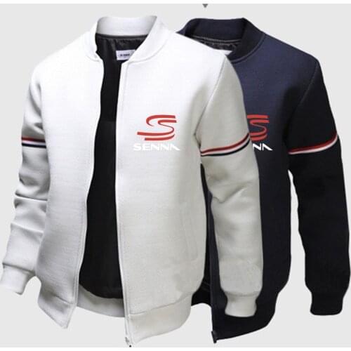 New Mens Sports Ayrton Senna Print Designer Sweatshirt Custom Hoodies Zipper Patchwork Harajuku Male Classic Fleece Jackets