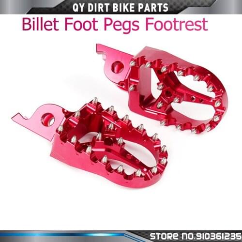 Billet Foot Pegs Footrest For CR CRF 125 250 150R 250R 250X 250M 250L 450R 450X Motor Dirt Bike MX Motocross Free Shipping