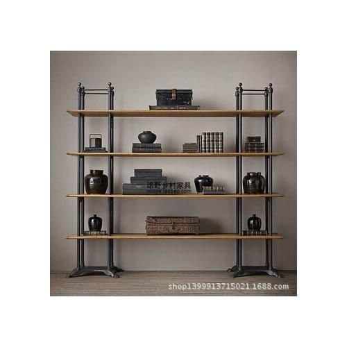 Retro-style wood shelf bookcase shelf wall mount wall shelving American wholesale Hot