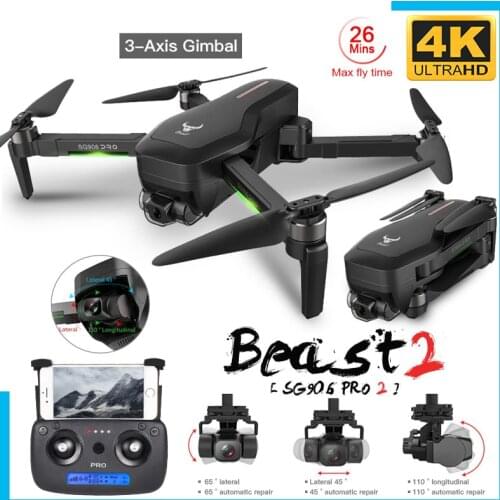 SG906 Pro2 Drone With 3 Axis Gimbal Professional 4K HD 3-Axis Gimbal Brushless Professional Quadcopter Obstacle Avoidance Dron