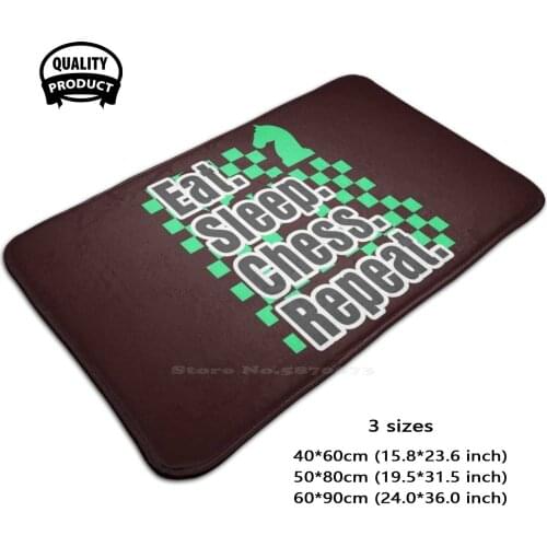 Boys Chess Eat Sleep Chess Repeat Gift 3D Soft Non-Slip Mat Rug Carpet Foot Pad Boys Chess Chess Chess Chess Chess Bishop