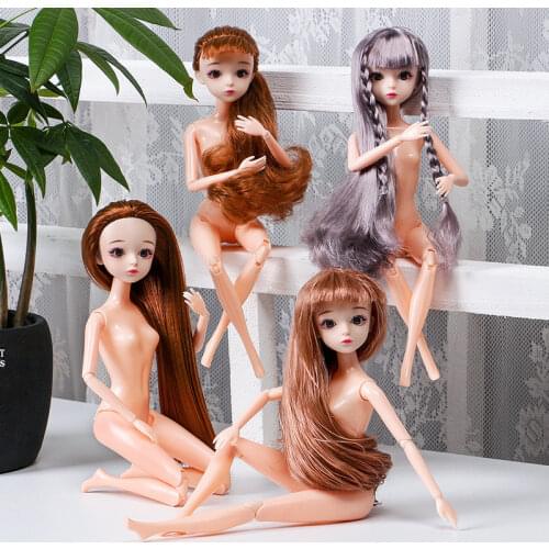 30CM BJD Doll Beautiful Princess Doll Body Dolls Accessories 3D Eyes 11 Joints Moveable Nude Body DIY Hair Doll Girls Toys