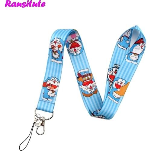 Ransitute R465 Cartoon Animation Cute Lanyard Neck Strap For Keys ID Card Mobile Phone Straps Badge Holder DIY Hang Rope
