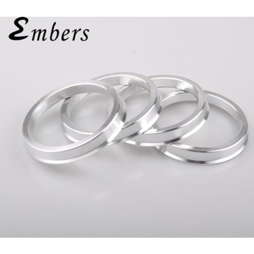 Aluminum Alloy Car Hub Center Ring Wheel Bore Center Collar 66.6mm to 54.1mm OD 66.1 to ID 60.1 65.1-56.1 73.1-56.6 74.1-57.1