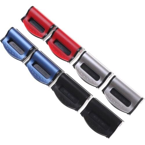 2pcs/lot 4Colors Universal Car Seat Belts Clips Safety Adjustable Auto Seat Belt Stopper/ Buckle Plastic Clip